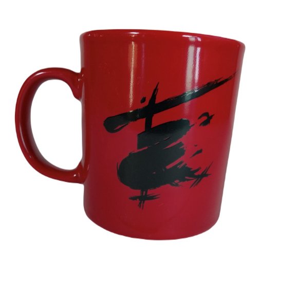 Miss Saigon The Musical Broadway Souvenir Coffee Mug 1988 Red Black Kilncraft - Picture 4 of 5